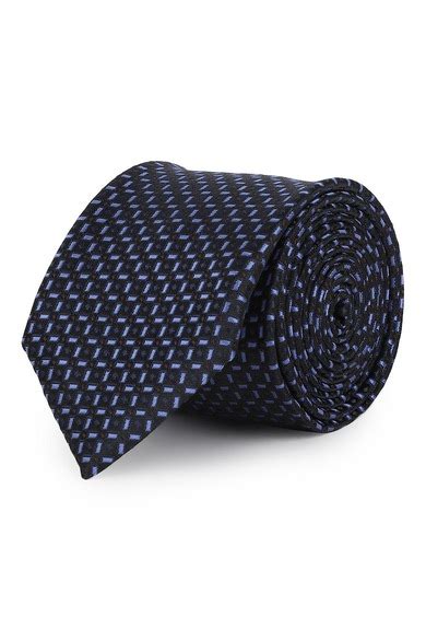 Buy Men Black Patterned Tie Online - 474929 | Peter England