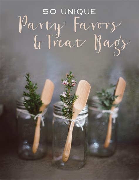 50 Unique Party Favors and Treat Bags