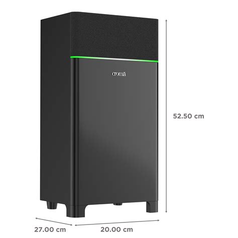 Buy Croma 50W RMS Bluetooth Party Speaker with Wired Mic (Bass Booster ...