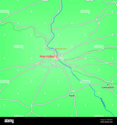 Map of harrisburg hi-res stock photography and images - Alamy