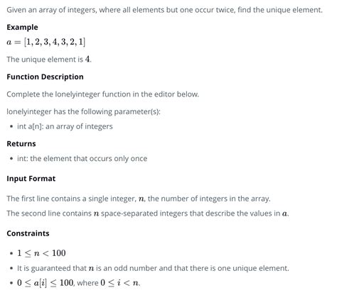 Image result for Lonely Integer HackerRank Solution