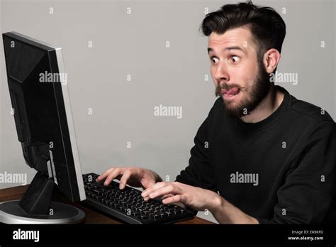 Tough-Guy Using Computer 的图像结果