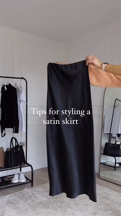 Satin Skirt Outfit | Satin skirt outfit, Skirt outfits, Satin skirt