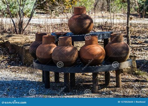A Large Old Clay Pot In The Garden Royalty-Free Stock Photography ...