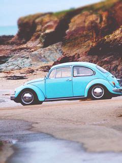 Download wallpaper 240x320 volkswagen beetle, volkswagen, side view old ...