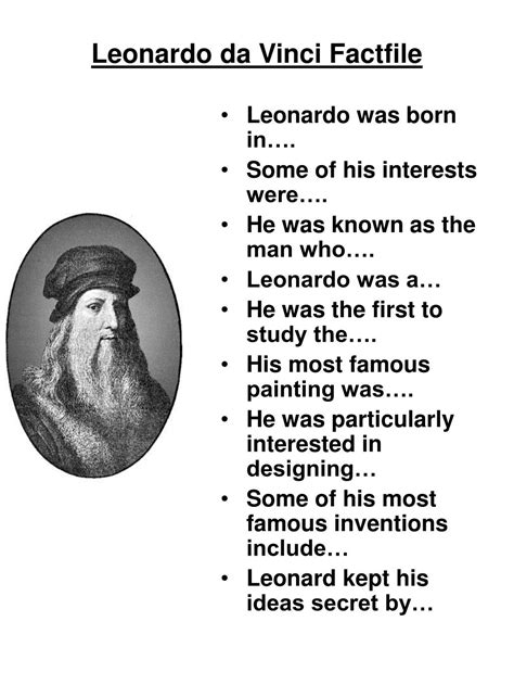 Facts About Leonardo Da Vinci