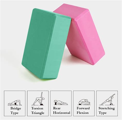 Buy DH Yoga Block Brick Foam Sport Health Home Exercise Gym Tools 2pcs ...