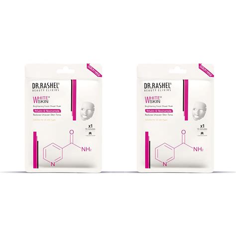 Buy DR.RASHEL White Skin Face Sheet Mask With Serum For Women And Men ...
