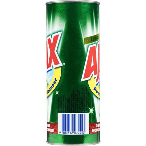 Ajax Disinfectant Powder Cleaner Super Lemon 500g | Woolworths