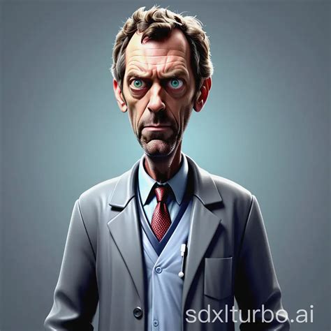 Dr House Caricature 3D Rendering of Fictional Character in 4K ...