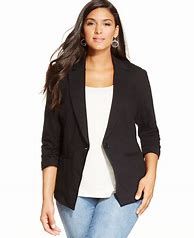 Image result for Plus Size Black Blazers for Women