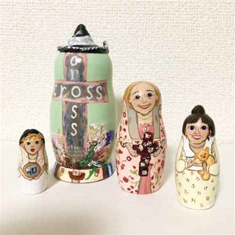 4体 オーダーメイドのマトリョーシカ | caz-noko