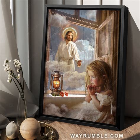 Jesus painting, Christ the redeemer, Night prayer, Lovely little girl ...