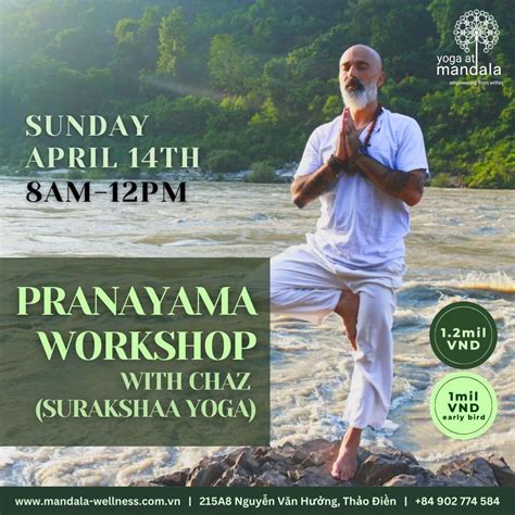 APRIL Pranayama Workshop w/ Chaz (Surakshaa Yoga), Mandala Wellness, Ho ...