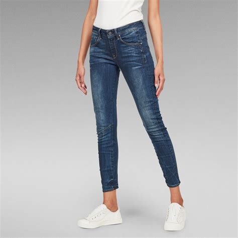 Arc 3D Mid Skinny Jeans | Women | Dark blue | G-Star RAW®