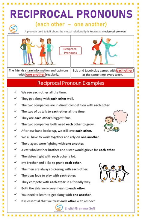 Which Sentences Contain Reciprocal Pronouns at Andrea Dale blog