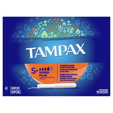 Tampax Super Plus Absorbency Unscented Tampons - Shop Tampons at H-E-B