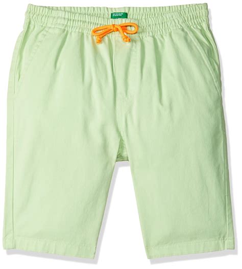 United Colors of Benetton Boys' Shorts (19P4WBOTC100I_901_XX_Green_Xx ...