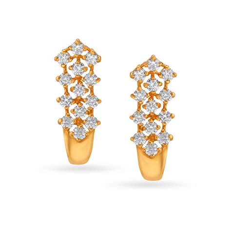 Captivating Fancy Gold Stud Earrings