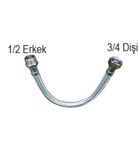 40 Cm 3/4 1/2 Nipelli Flex Bağlantı Hortumu 3-4 1-2 Fiyatları ve ...