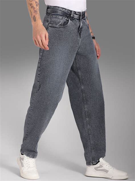 High Star Men Relaxed Fit Mid-Rise Clean Look Light Fade Stretchable ...