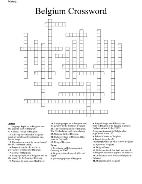 Belgian Wordsearch! - WordMint