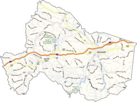 Kentucky County Map - US County Maps