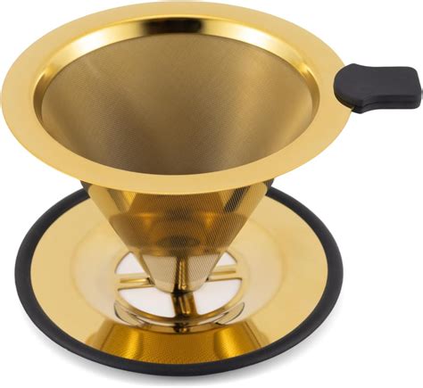 Amazon.com: Single Cup Pour Over Coffee Dripper CAMPINGLIFE Reusable ...