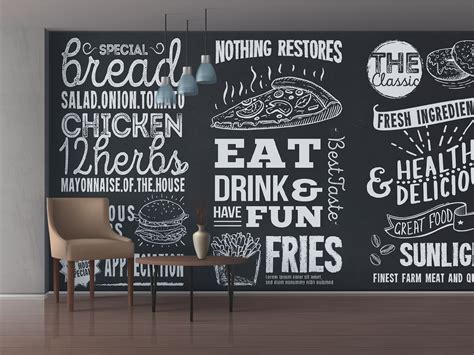 Restaurant Wall Decor 的图像结果