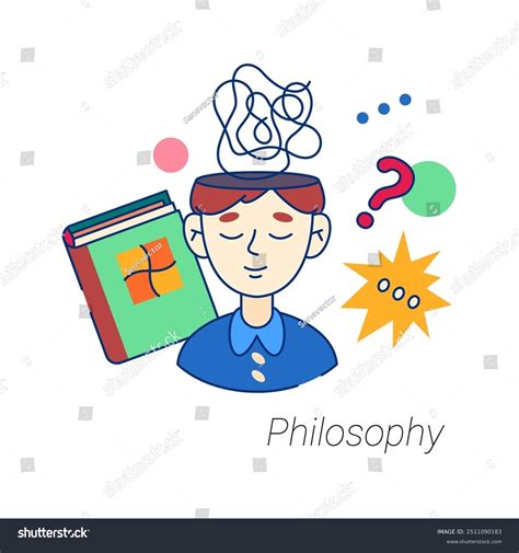 Philosophy School Studies Vector Isolated Flat Stock Vector (Royalty ...