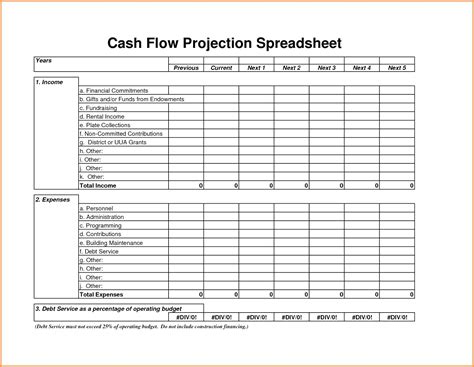 Construction Project Cash Flow Spreadsheet regarding Project Management ...