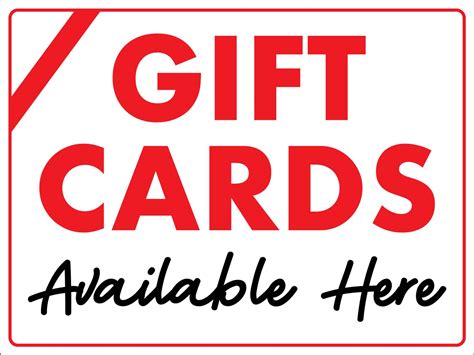 Gift Cards Available Here Sign – New Signs