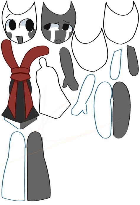 Dandys World Template Papercraft - Marketing Plan Template