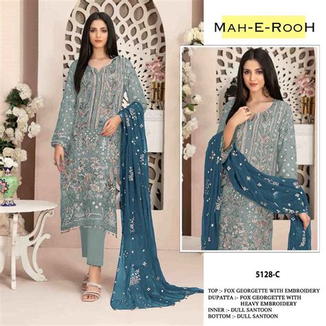 Mah E Rooh 5128 Pakistani Salwar Suits Collection