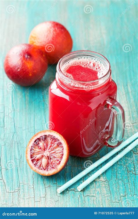 Fresh blood oranges juice stock image. Image of focus - 71072535