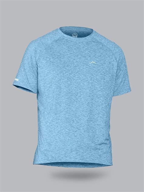 Shop Raglan All Terrain Blue T-shirt for Men | Outdoor T-shirt – Reccy