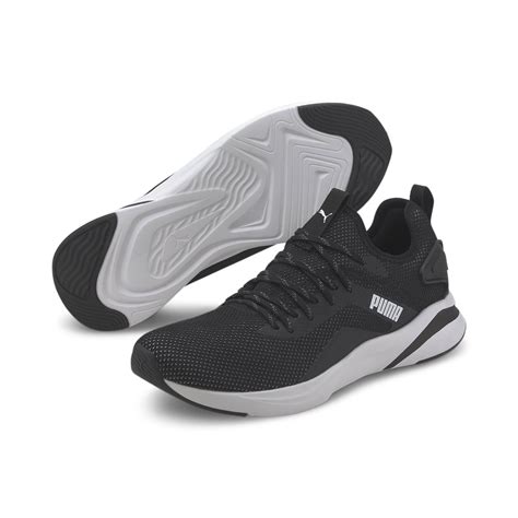 Puma Brand Men's Softride Rift Knit Laced Sports Shoes 194068 01 (Black ...