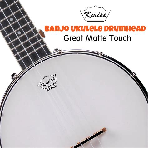 Kmise Professional Tenor Banjo Ukulele 26 Inch Banjolele with Bag Strap ...