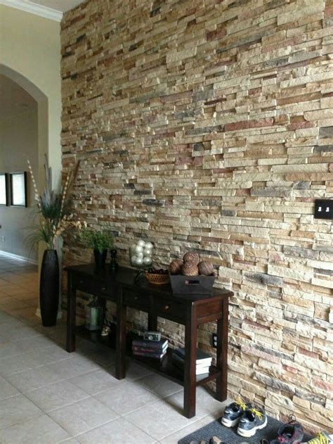 Pin by Gabriela Quintal on proyectos | Stone walls interior, Faux stone ...