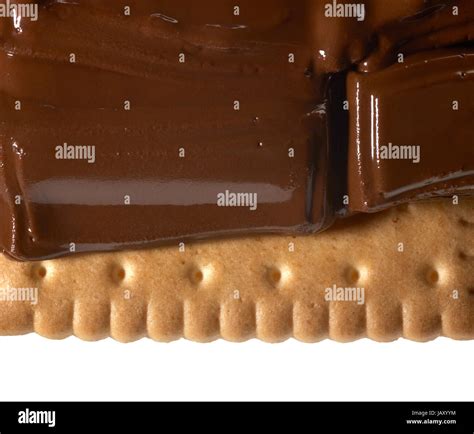 melting dark chocolate on crispy shortbread Stock Photo - Alamy