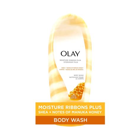 Buy Olay Moisture Ribbons Plus Shea + Notes of Manuka Honey Body Wash ...
