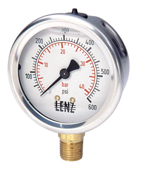 LIQUID FILLED HYDRAULIC PRESSURE GAUGES | Lenz