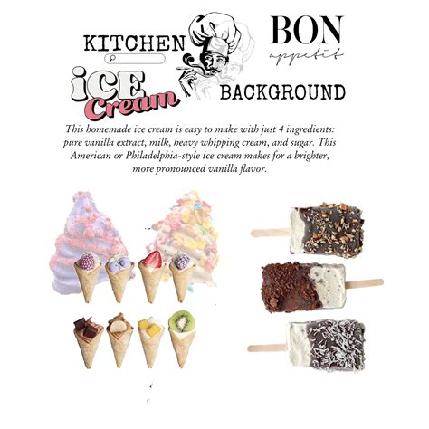 Nostalgia Ice Cream Maker Recipes - kitchen background