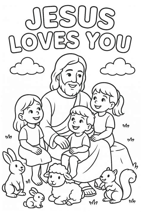 Jesus Love You Coloring Page