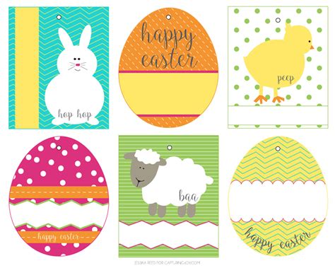 Printable Easter Name Tags Template - Free Printable