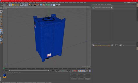 3D Stainless Steel IBC Container Blue 550gal | 3D Molier International