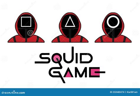 Squid Game Mask Soldiers Vector Graphics Editorial Stock Image ...