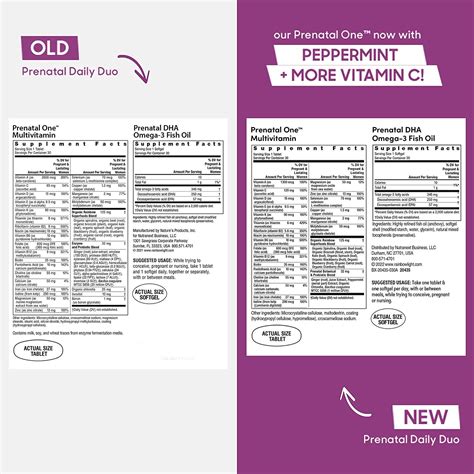 Rainbow Light Prenatal Daily Duo - Prenatal Multivitamin & DHA Softgels ...