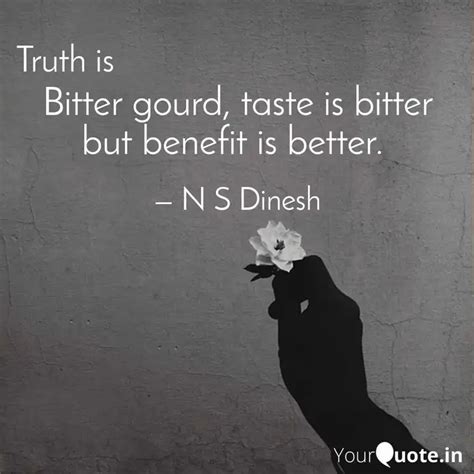 Bitter gourd, taste is bi... | Quotes & Writings by Nagasamy Suresh ...