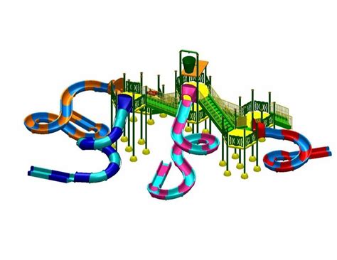 Water Slides - 15 Feet Water Park Combination Slide Service Provider ...